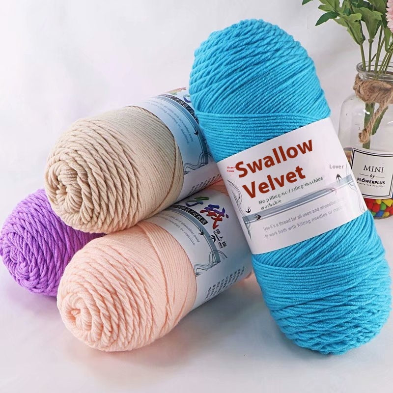 Handmade 5-strand Milk Cotton Hook Needle And Thread