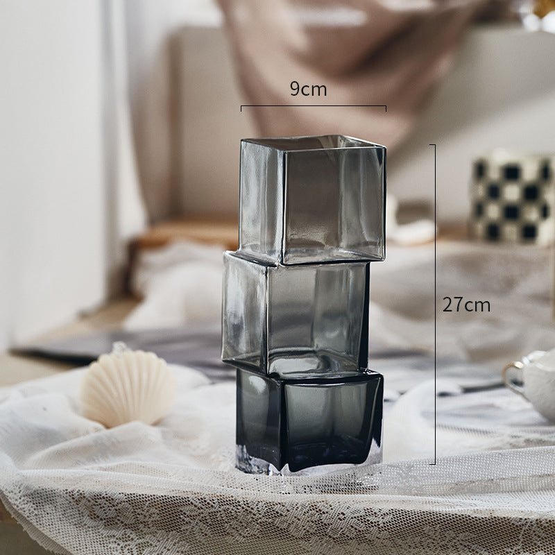 Handmade Dislocation Irregular Glass Vase