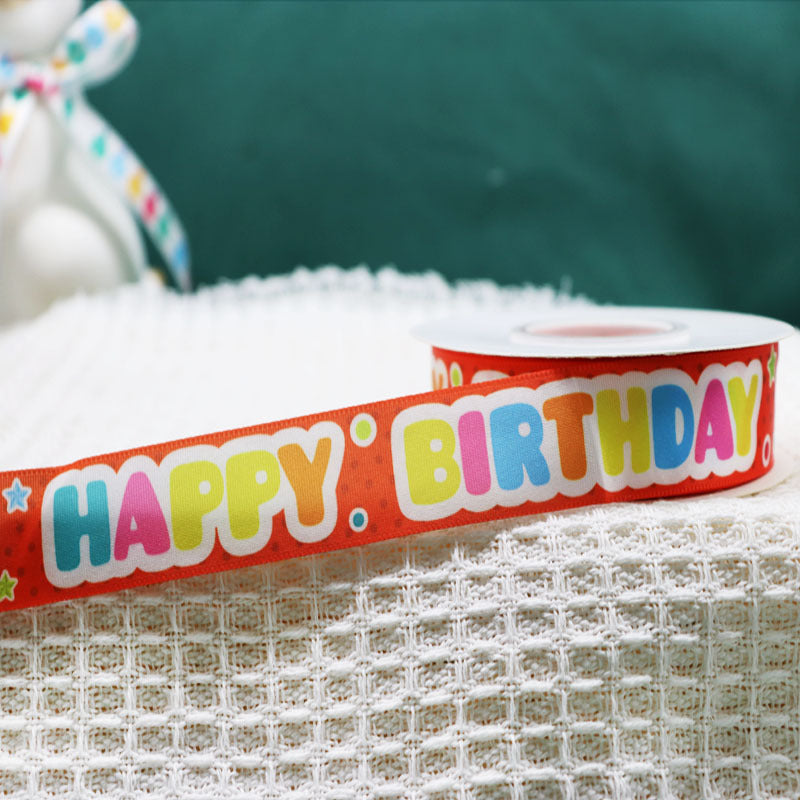 Packing Ribbon Polyester Printing Webbing Bouquet Bandage