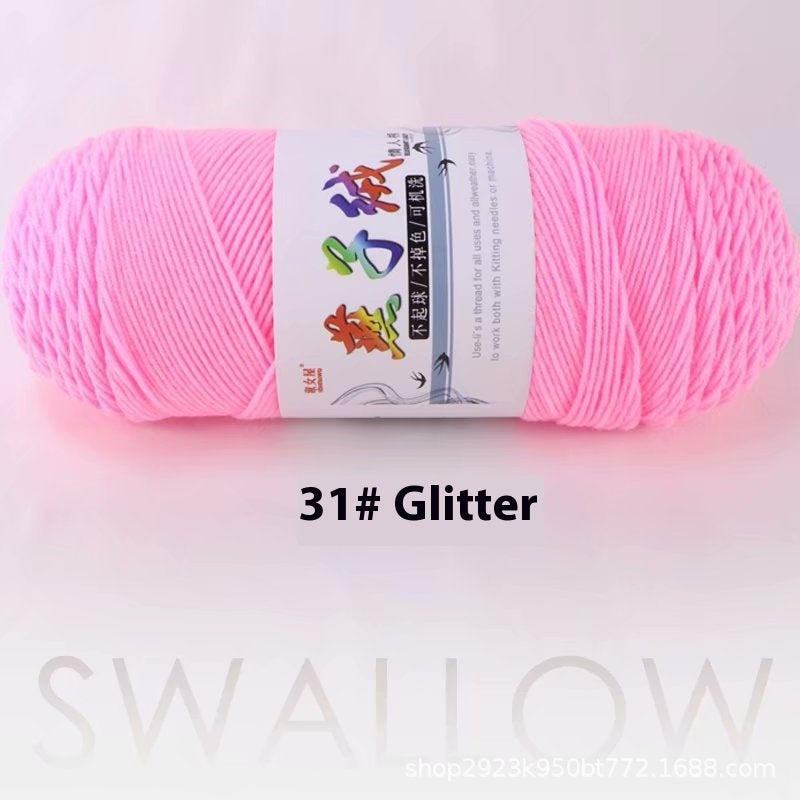 Handmade 5-strand Milk Cotton Hook Needle And Thread