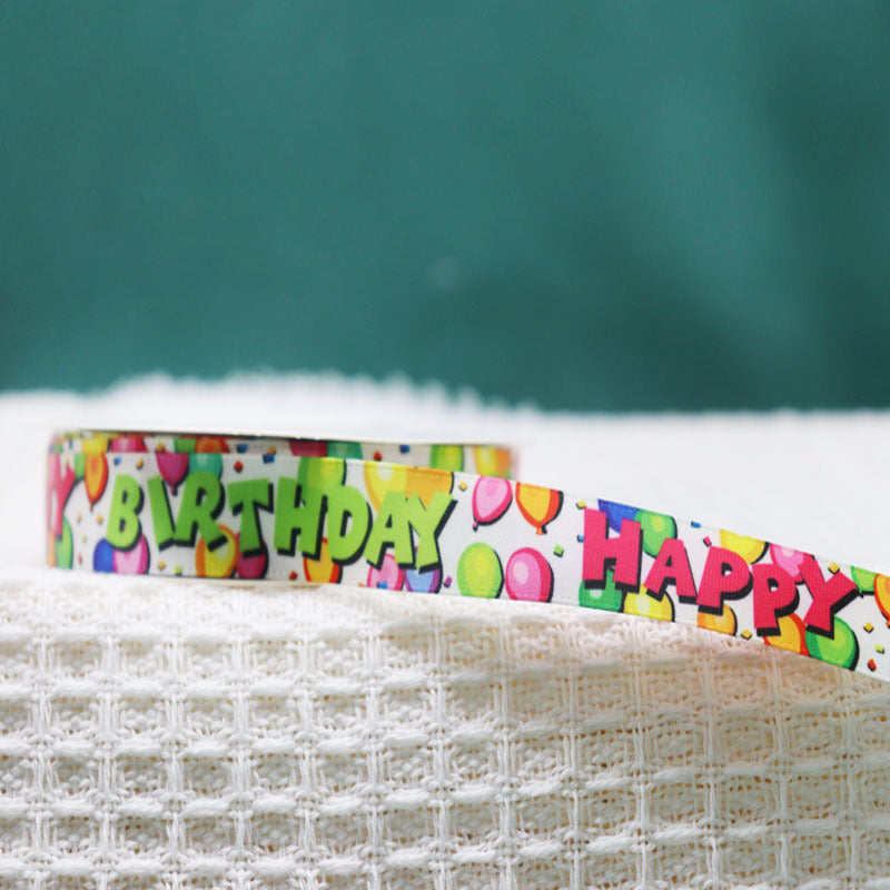 Packing Ribbon Polyester Printing Webbing Bouquet Bandage