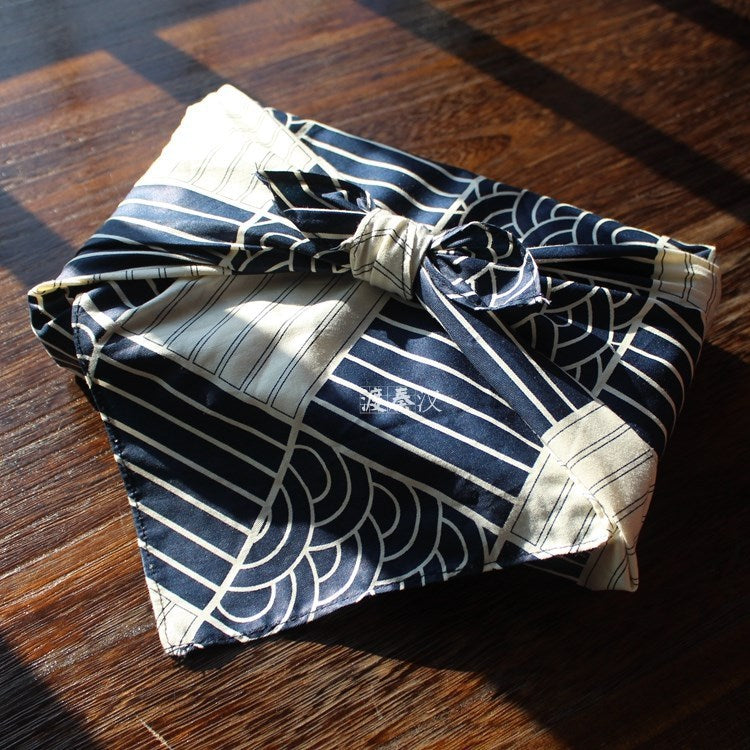 Japanese style suede wrapped lunch cloth