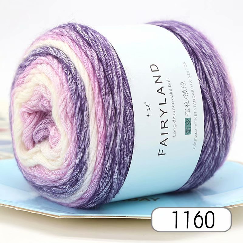 Gradient Cotton Thread Rainbow Hand Woven