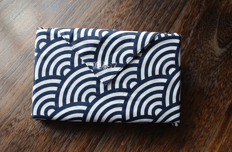 Japanese style suede wrapped lunch cloth
