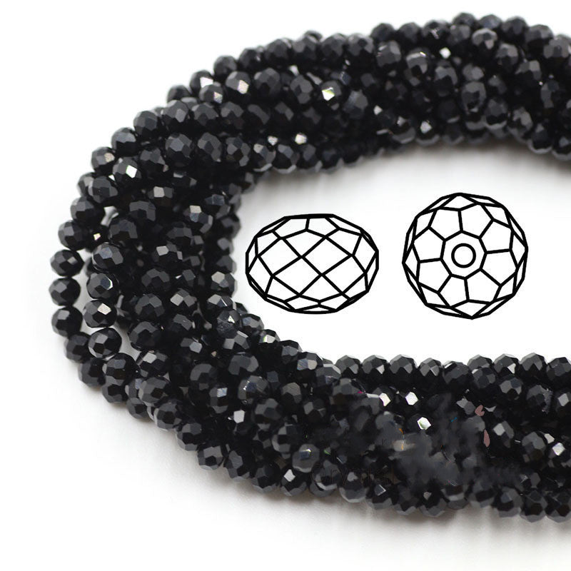 Transparent crystal flat beads