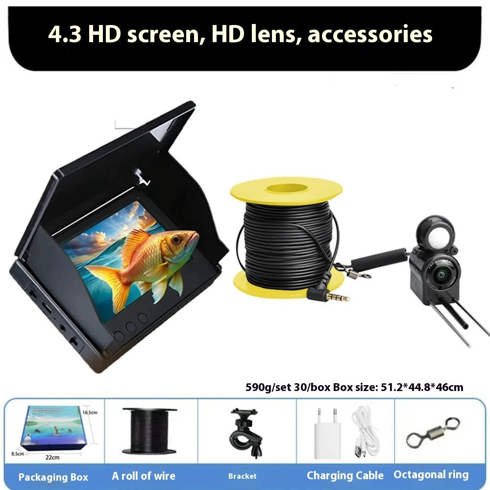 Underwater Visual Fish Finder Display Screen Night Vision Waterproof Ultra-clear Camera