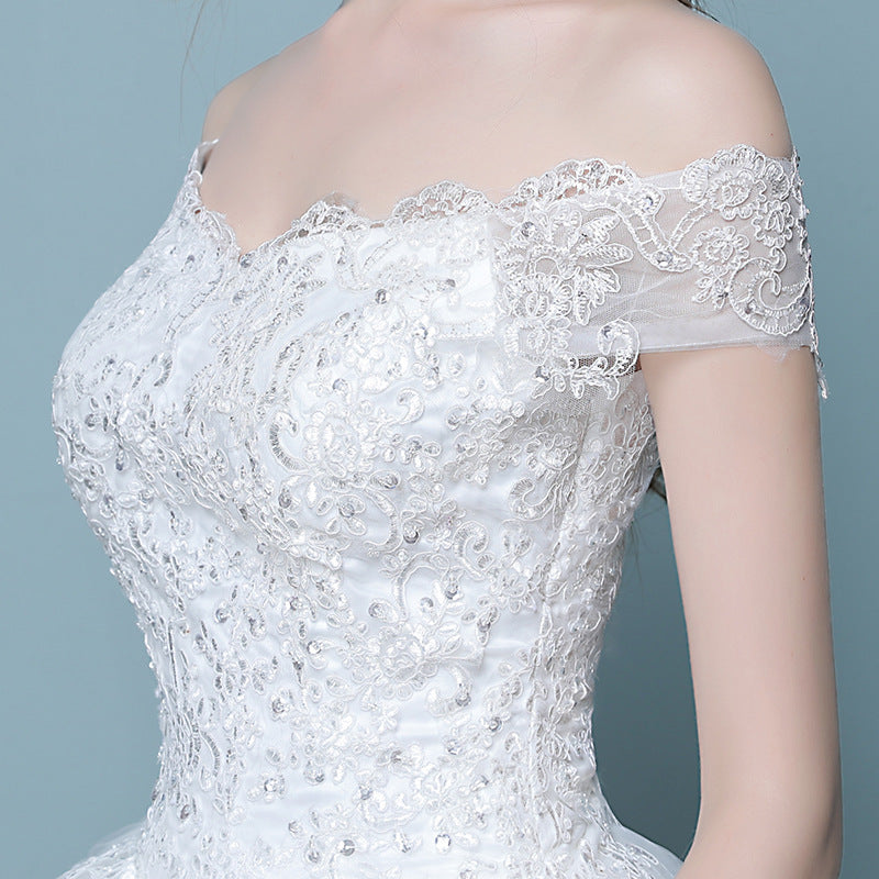 wedding dress new Korean bride married slender tail