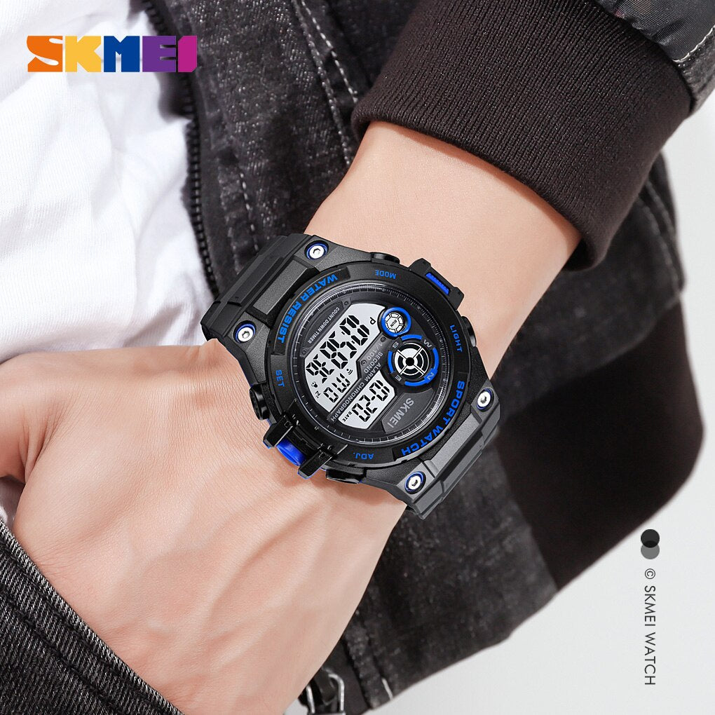 SKMEI 1759 New Sport Watches 100M Waterproof Digital Watch Fashion Countdown Chrono Clock Men Casual LED