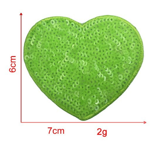 Sequin Love Embroidery Cloth Sticker Adhesive Accessories Decorations