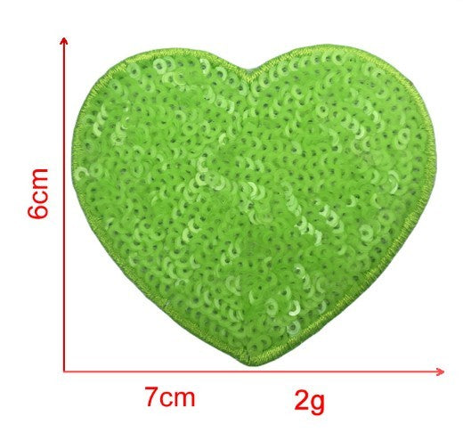 Sequin Love Embroidery Cloth Sticker Adhesive Accessories Decorations