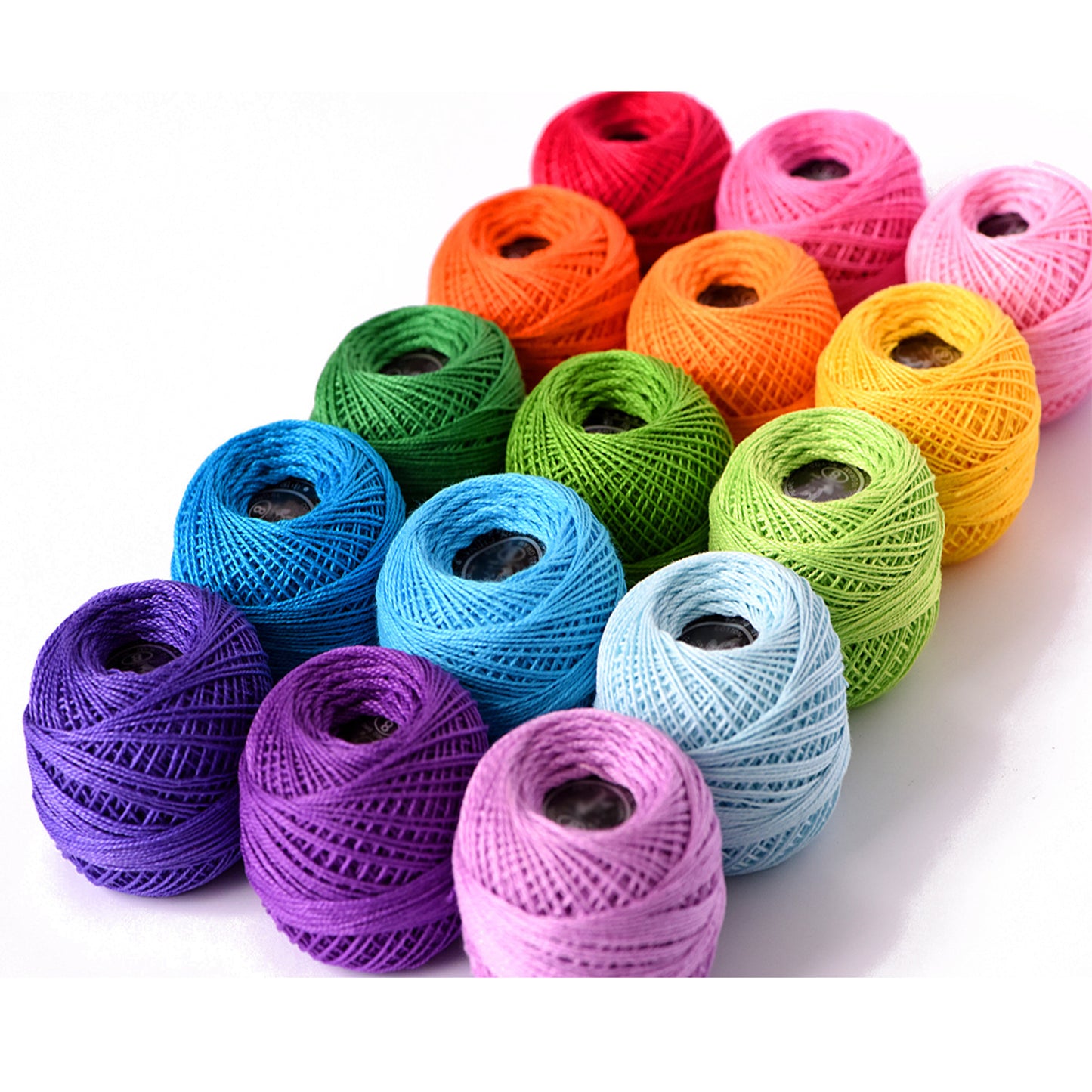 Factory Direct Sale No. 8 Lace Thread A Pack Of 15 Colors Mercerized Cotton Crochet Thread Soft