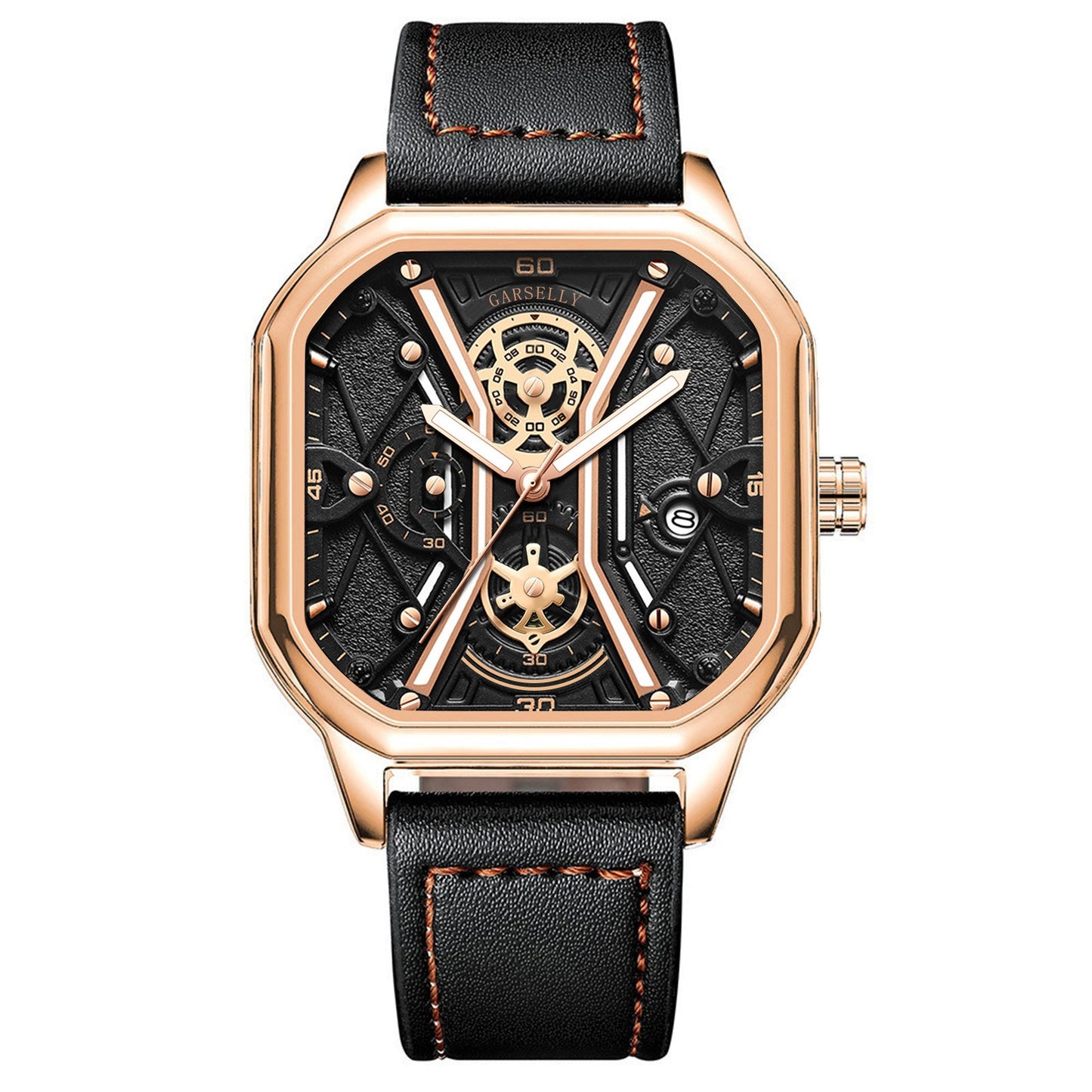 Quartz Men's Watches Luxury Fashion Wristwatches Chronograph Luminous