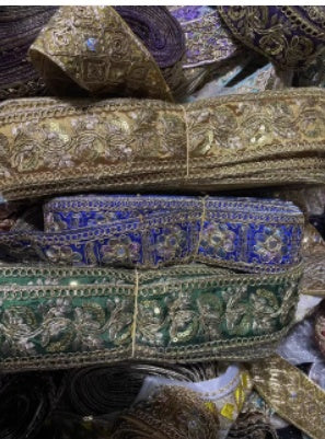 Gold Thread Stranded Rope Embroidery Ribbon