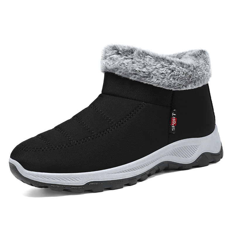 Women's Cotton-padded Shoes Fleece Lined Padded Warm Keeping Slip-on