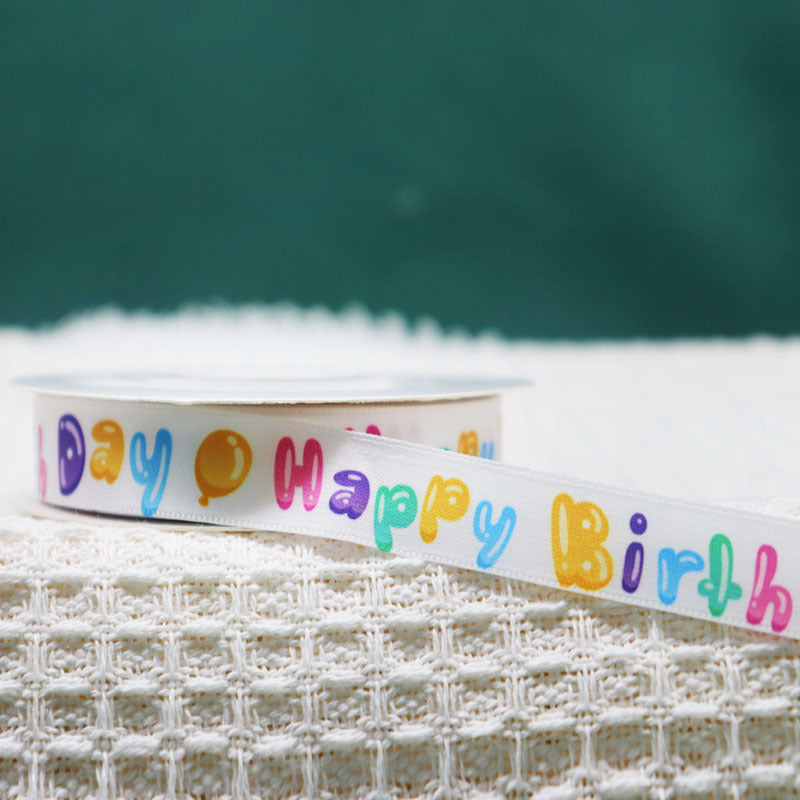 Packing Ribbon Polyester Printing Webbing Bouquet Bandage