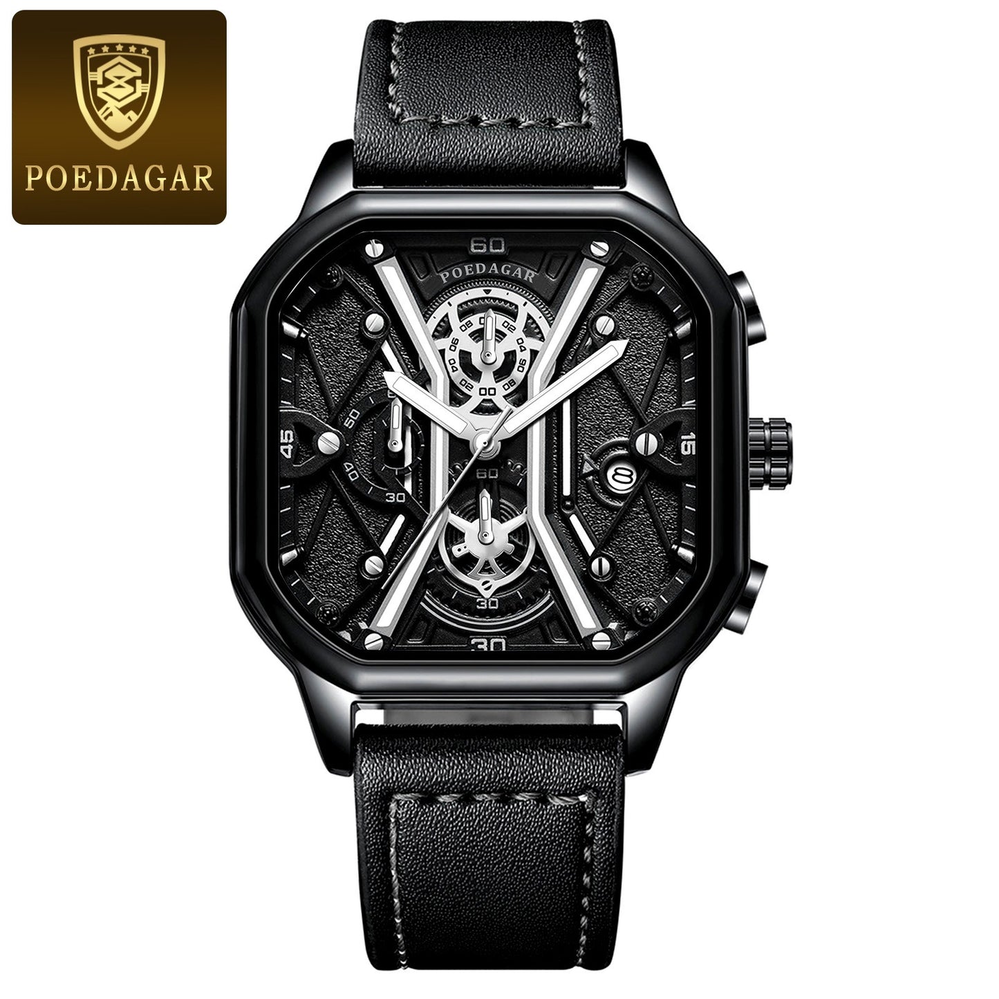Quartz Men's Watches Luxury Fashion Wristwatches Chronograph Luminous