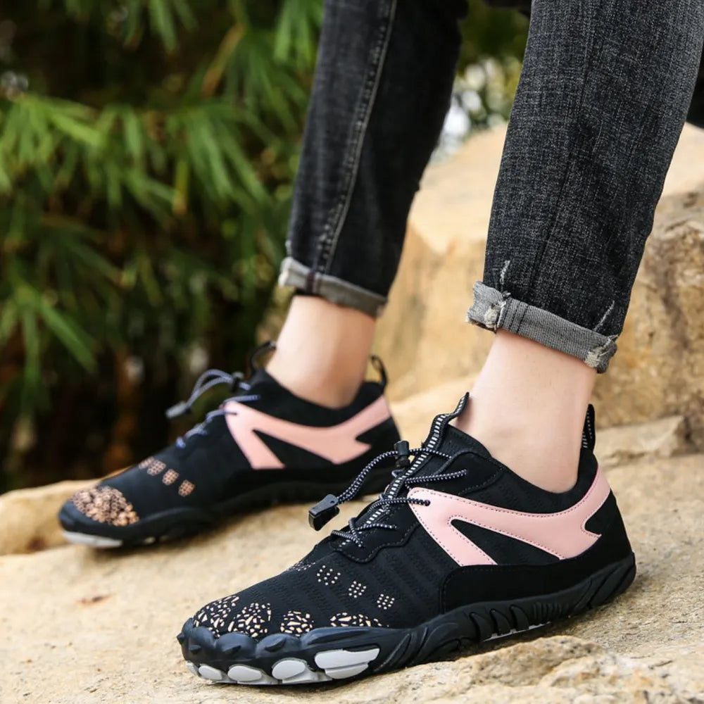 Elastic Lock Laces Mesh Contrast Breathable Athletic