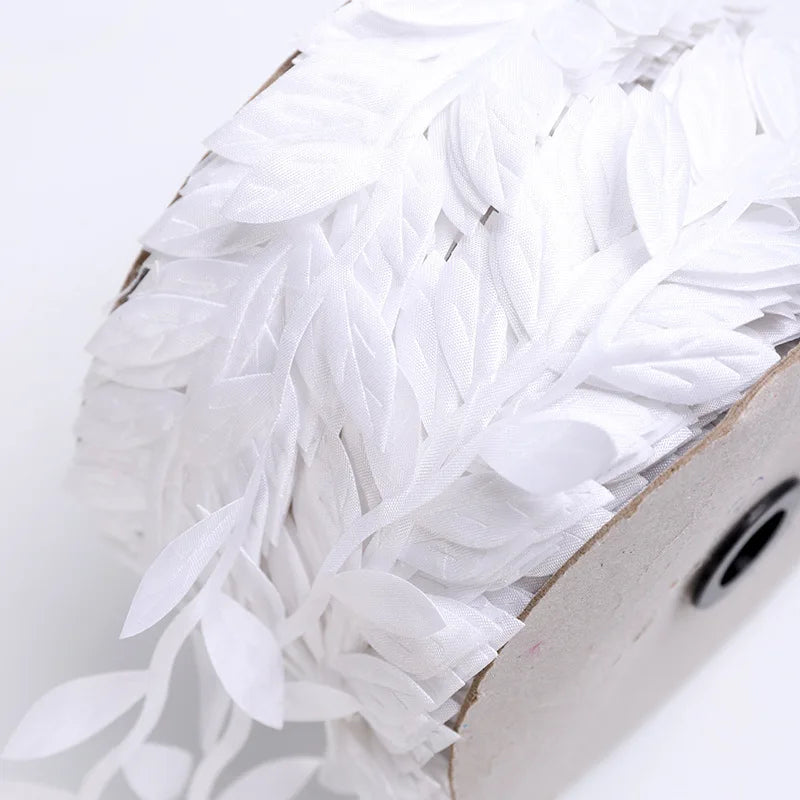 100Meter/Roll Printed Gift Wrap Ribbon Bows Golden Ribbon For Home Party Decorative Handmade DIY Tree Leaf Ribbon For Crafts