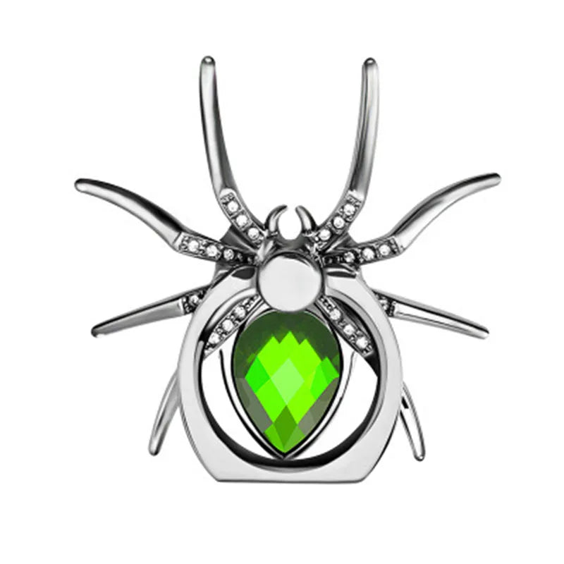Universal Luxury Biling Diamond Metal Spider Mobile Phone Finger Ring Holder 360 Rotate Stand for iPhone Sumsang Huawei Xiaomi