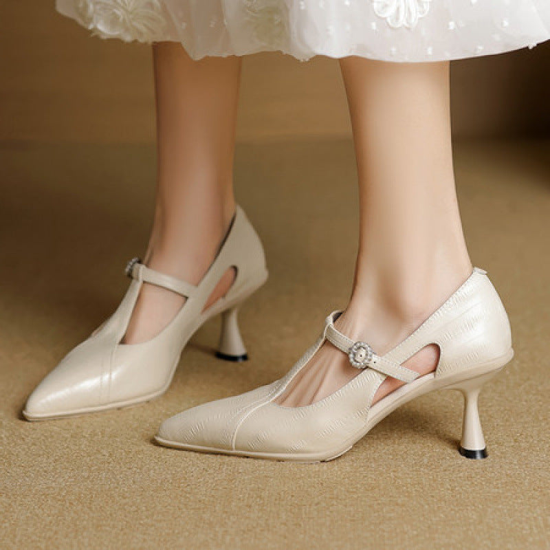 Niche Retro Women's Shoes Sandals For Outerwear