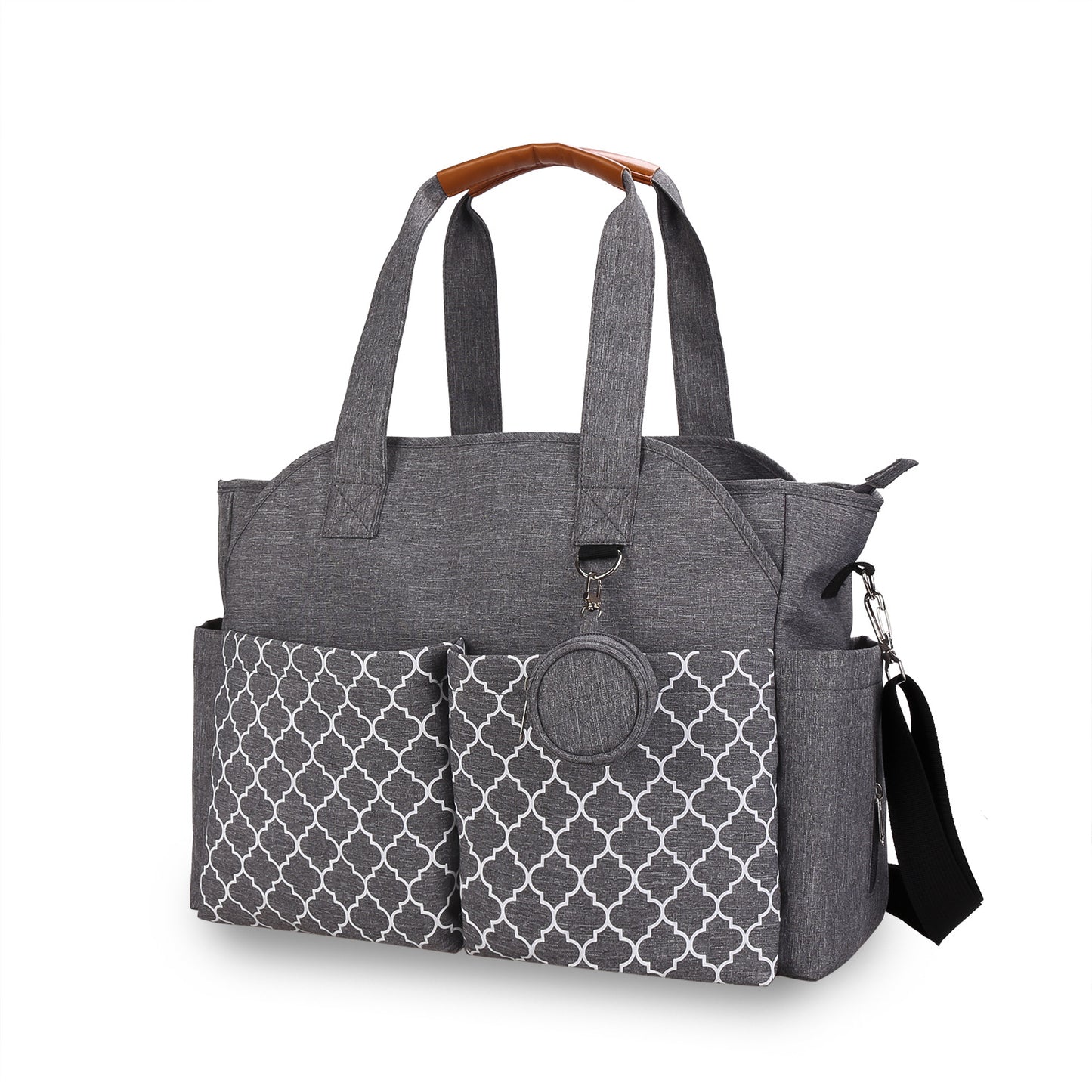 Outdoor Simplicity Printed Portable Single-shoulder Mommy Bag
