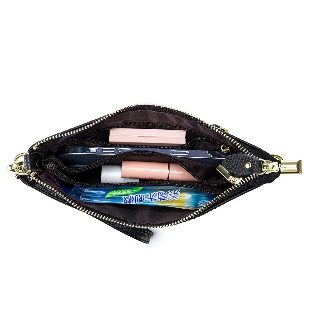 Leather One-shoulder Women's Leather All-match Clutch