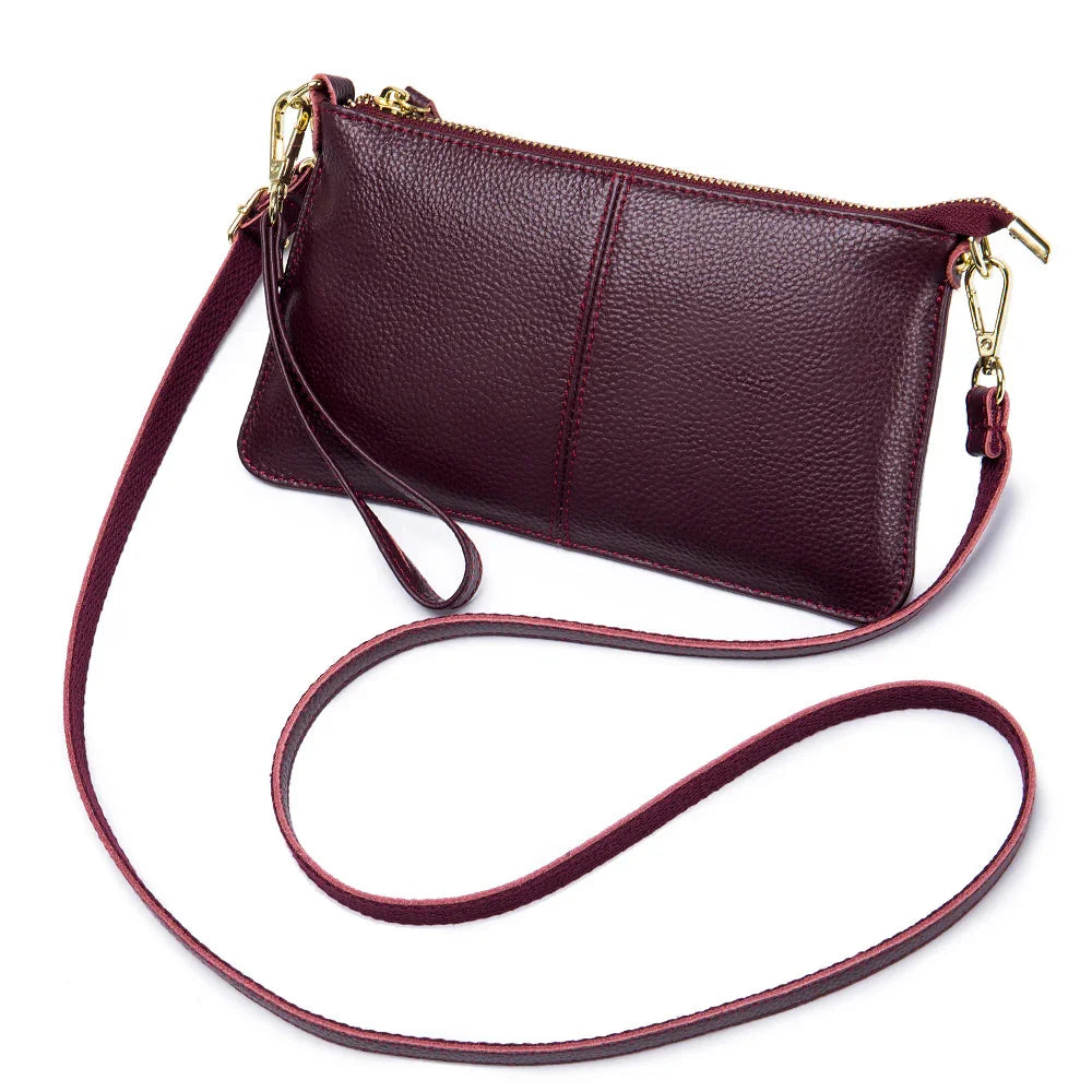 Leather One-shoulder Women's Leather All-match Clutch