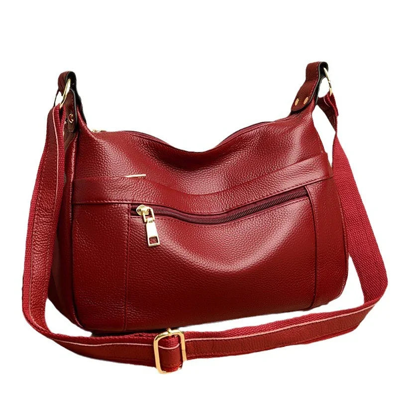 Genuine Leather Shoulder Messenger Women's High-grade Bag