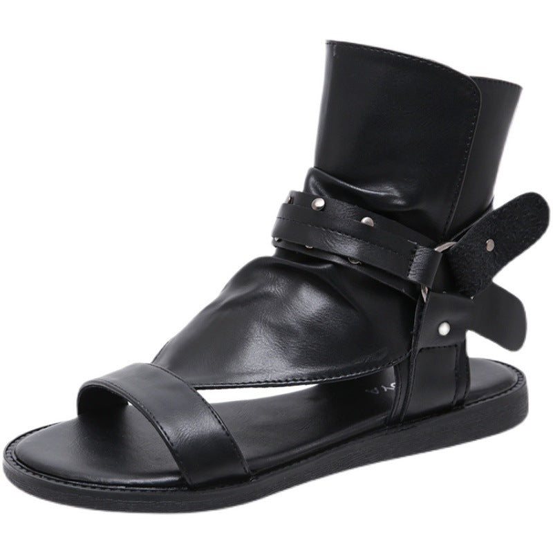 Women's Comfortable European And American Stylish Low Heel Sandals