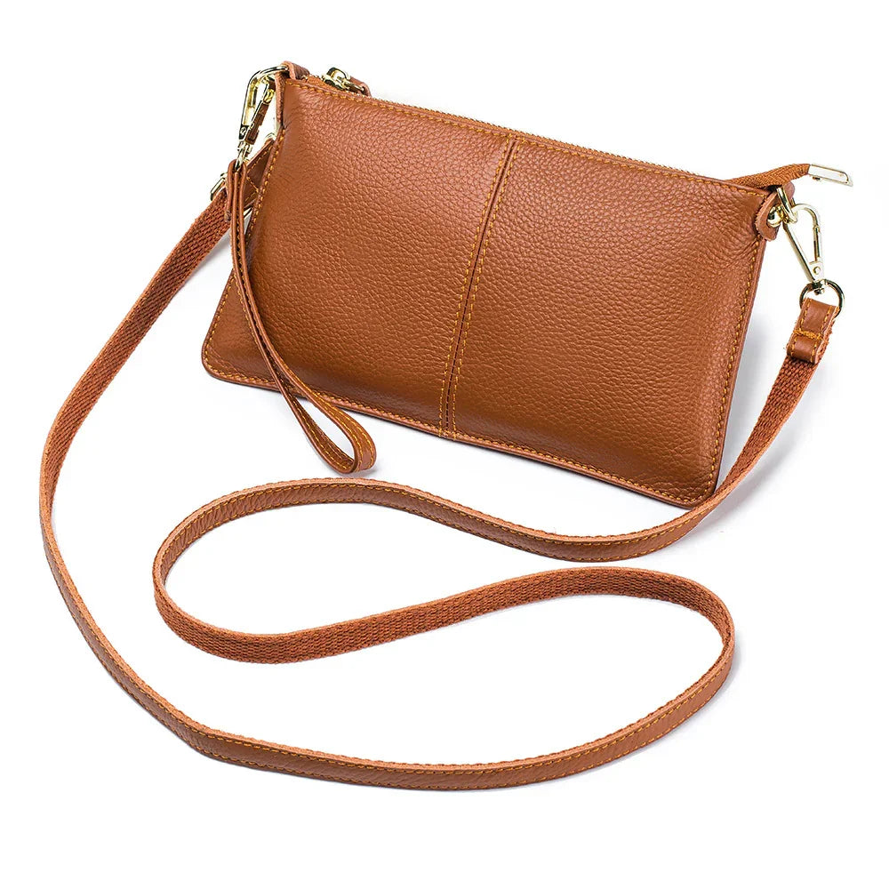Leather One-shoulder Women's Leather All-match Clutch