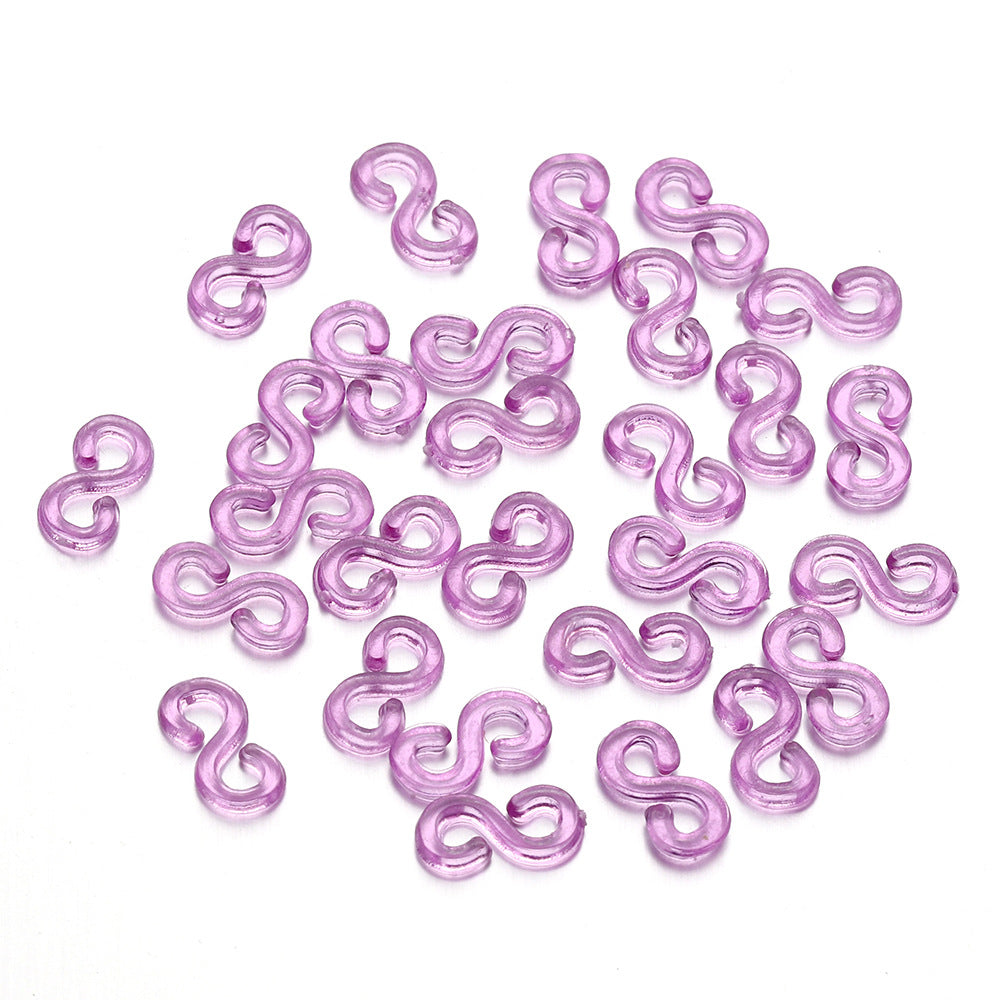 Rubber Band S Clip DIY Ornament Making Braided Bracelet Hook Connector Accessories