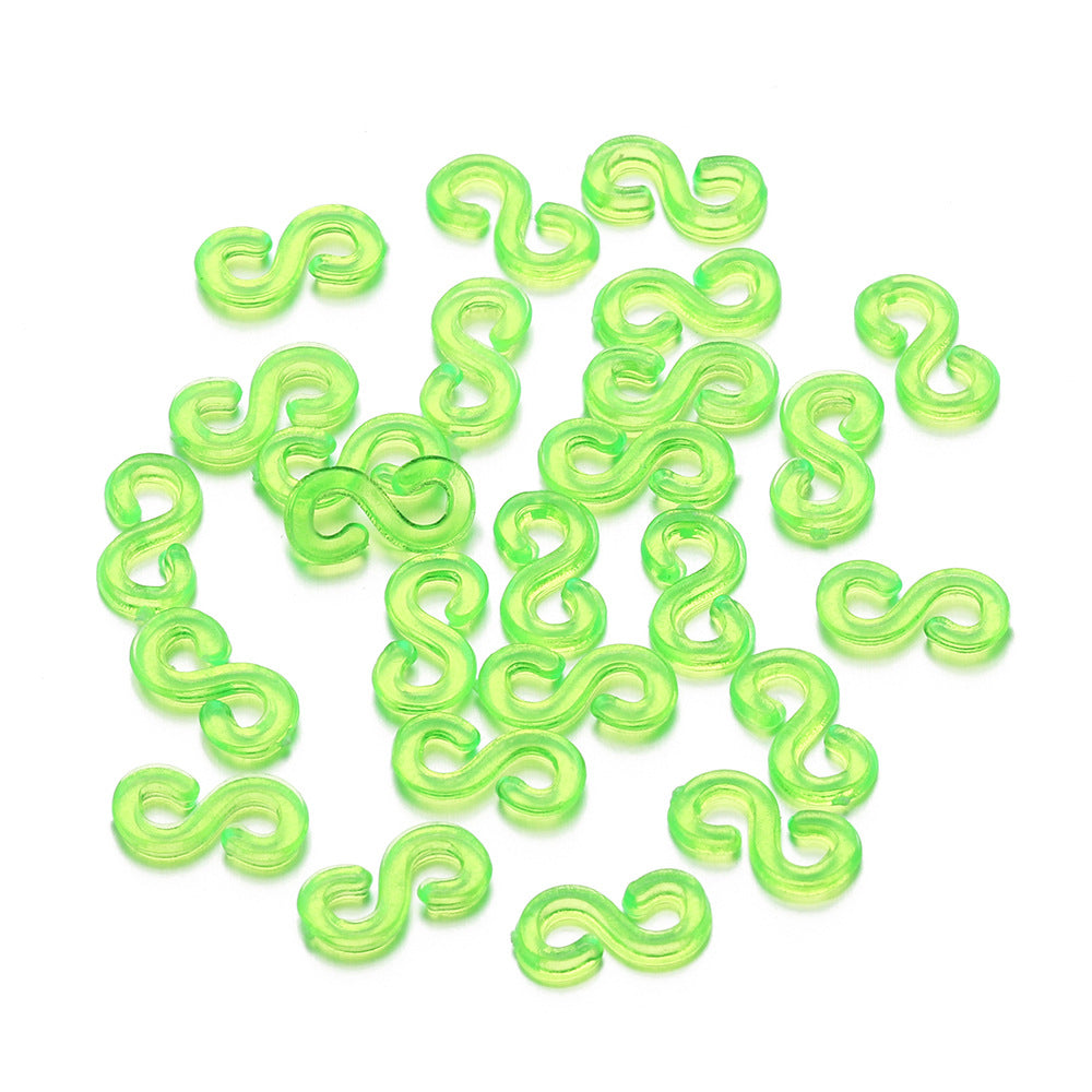 Rubber Band S Clip DIY Ornament Making Braided Bracelet Hook Connector Accessories
