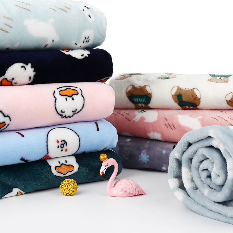 Double-sided Flannel Baby Pajamas Plush Fabric