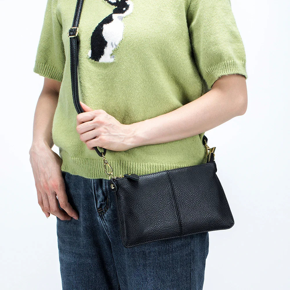 Leather One-shoulder Women's Leather All-match Clutch