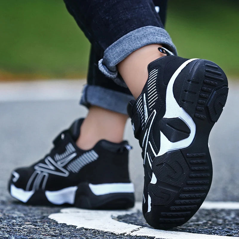 Shoes Sneakers Boys Tennis Comfortable Leather Running Shoes Lightweight Outdoor Children's Sports