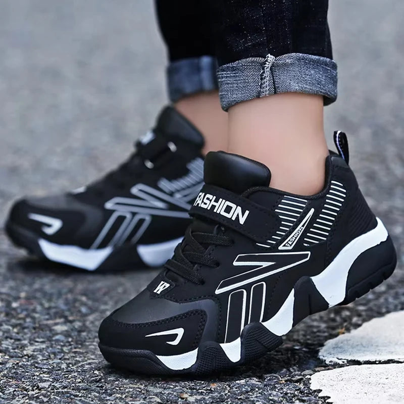 Shoes Sneakers Boys Tennis Comfortable Leather Running Shoes Lightweight Outdoor Children's Sports