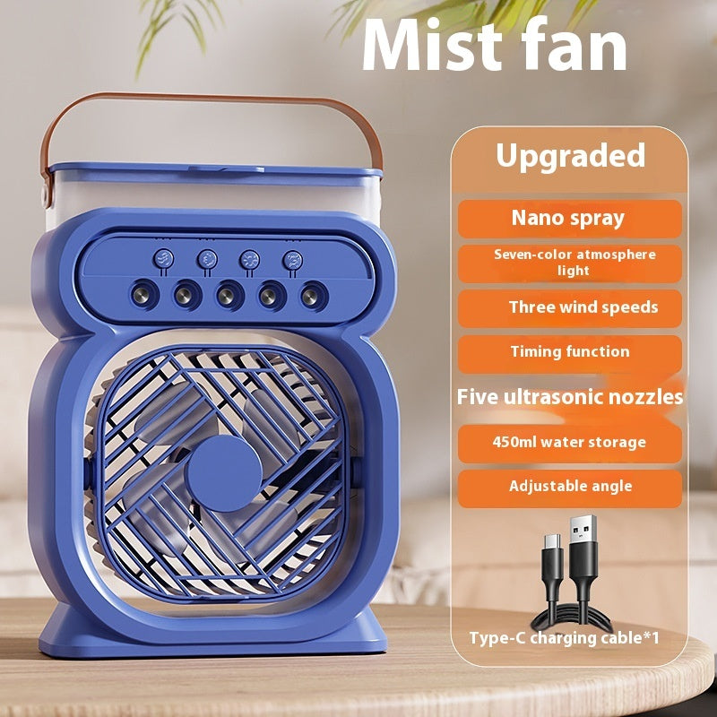 3 In 1 Portable Air Conditioner Evaporative Air Cooler LED Night Lights 3 Speeds