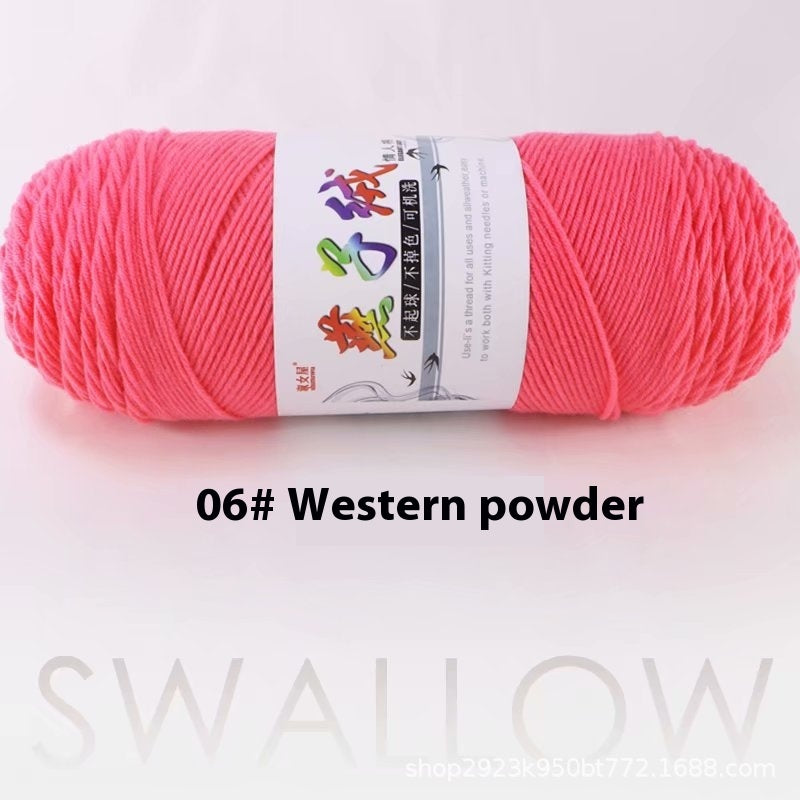 Handmade 5-strand Milk Cotton Hook Needle And Thread
