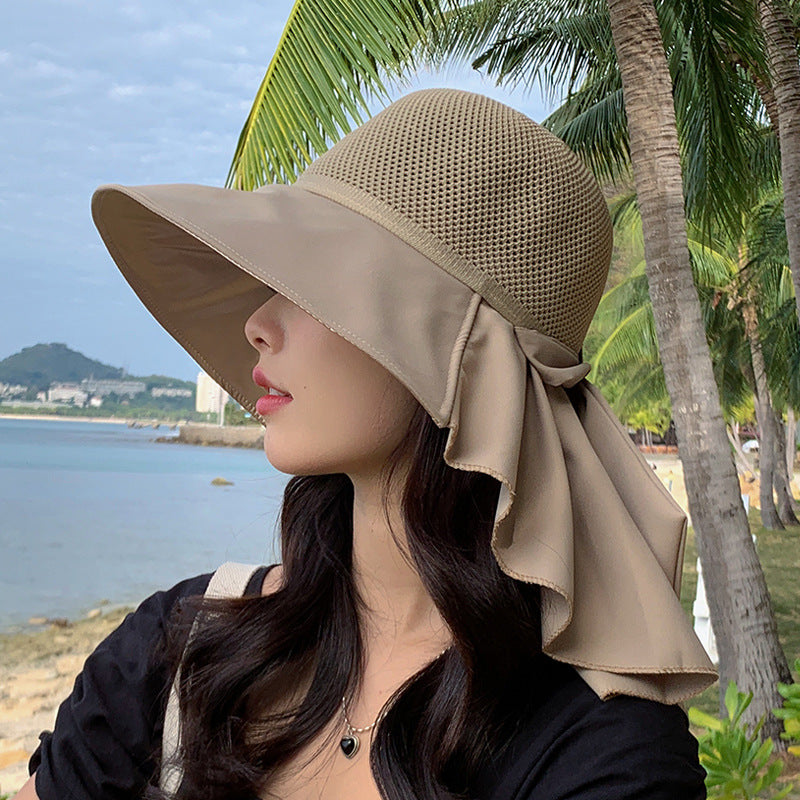 Shawl Shading Large Brim Fisherman Hat