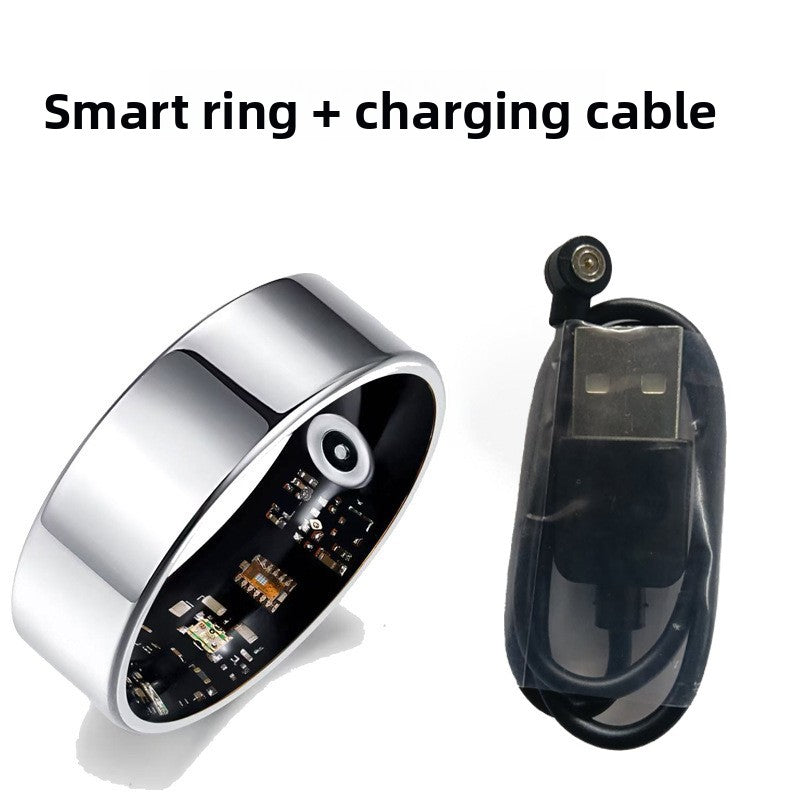 Smart Ring Heart Rate Blood Oxygen Sleep Pressure Monitoring Ring Waterproof Smart Ring Can Be Equipped with Charging Compartment