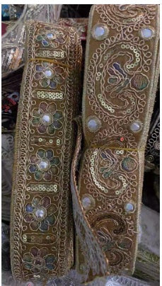 Gold Thread Stranded Rope Embroidery Ribbon