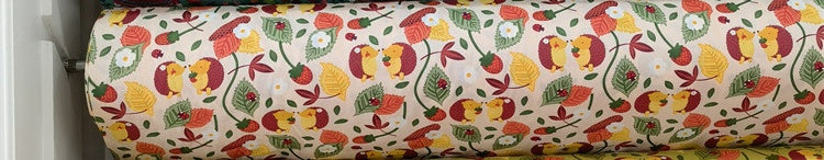 Cartoon Panda And Tiger Cotton Twill