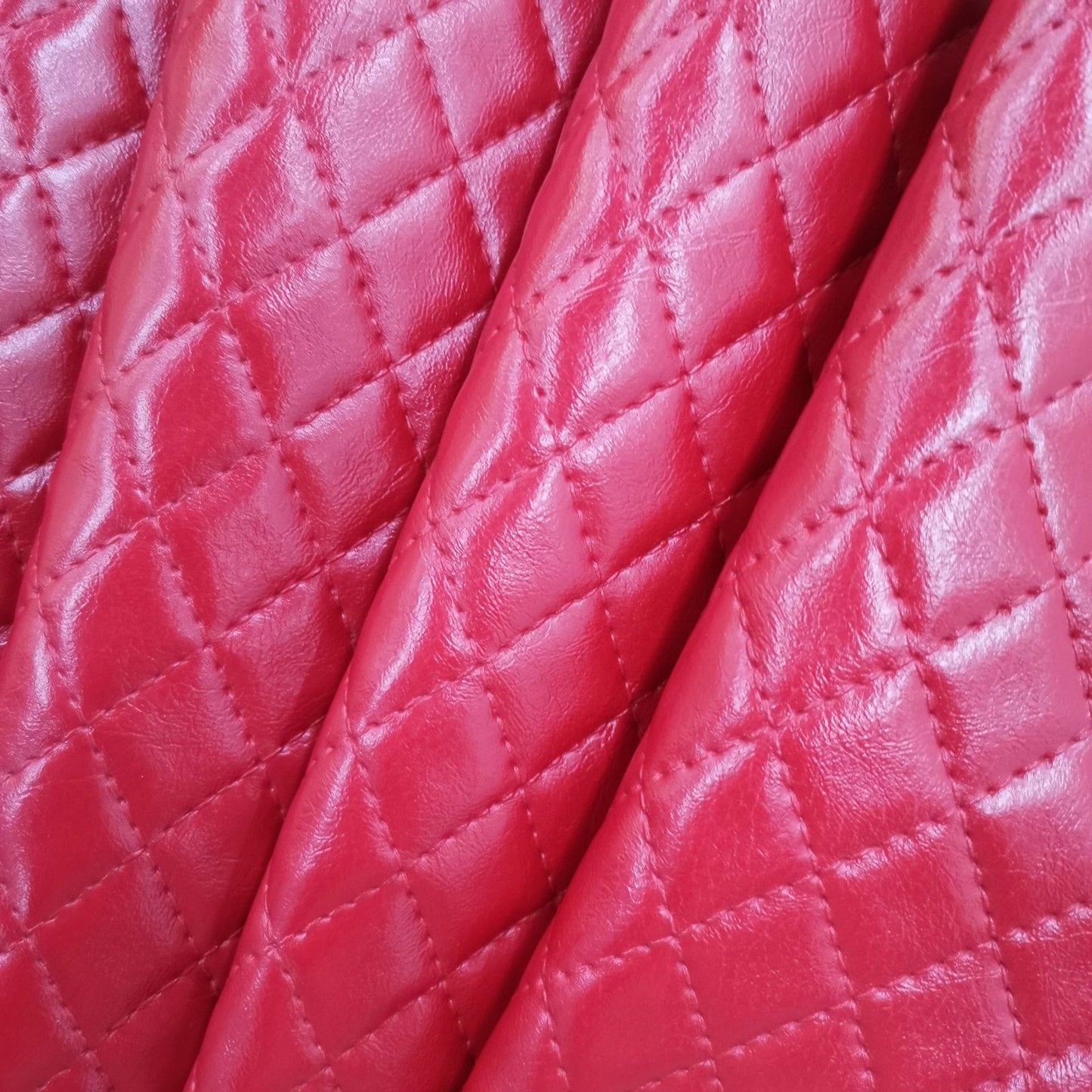 Embossed Line Checkered Leather Car Footpad PVC Leather