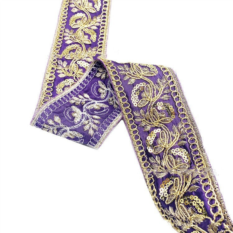 Gold Thread Stranded Rope Embroidery Ribbon