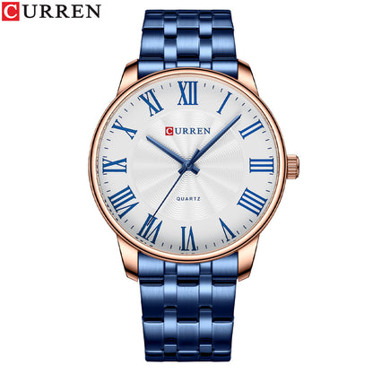 Men's Watch Fashion Men's Watch Business Quartz Watch Steel Band Watch