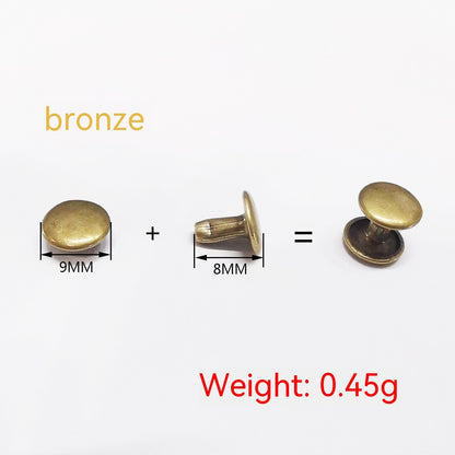 Belt DIY Mounted Rivet Double-sided Rivet Small Flat Nail