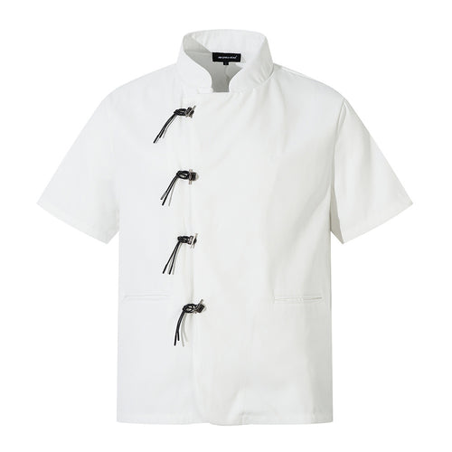 Short Sleeve Loose Lapel Shirt For Men