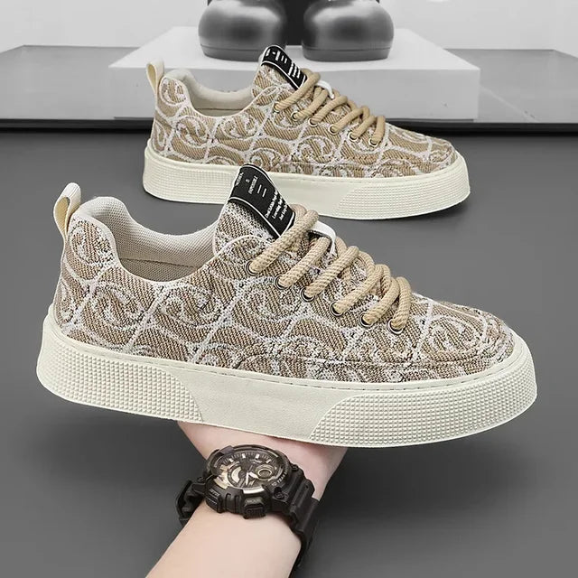Graffiti prints black canvas sneakers mens vulcanized shoes man low top sneaker lace up trainer skateboard