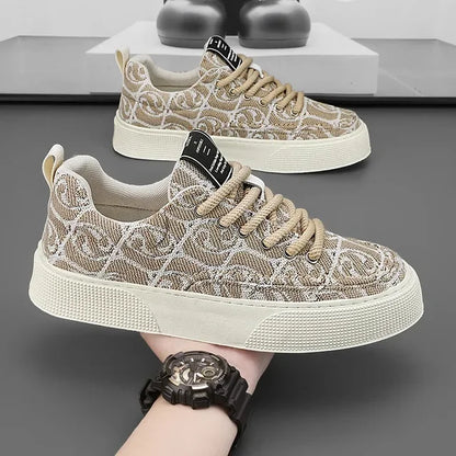 Graffiti prints black canvas sneakers mens vulcanized shoes man low top sneaker lace up trainer skateboard