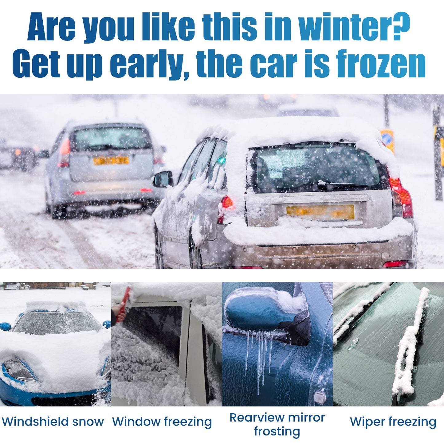 Melting Snow Remover Quick Melting Snow Remover For Car Glass In Winter Front Windshield And Window Snow Preventer
